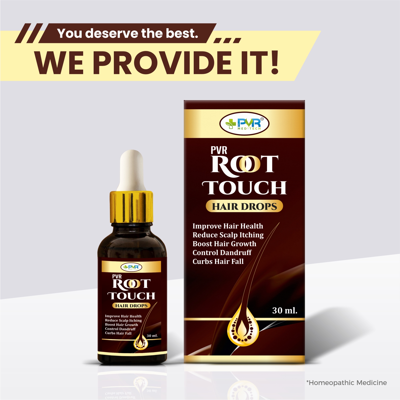 PVR Root Touch Hair Drops - Meditech Homeo Care